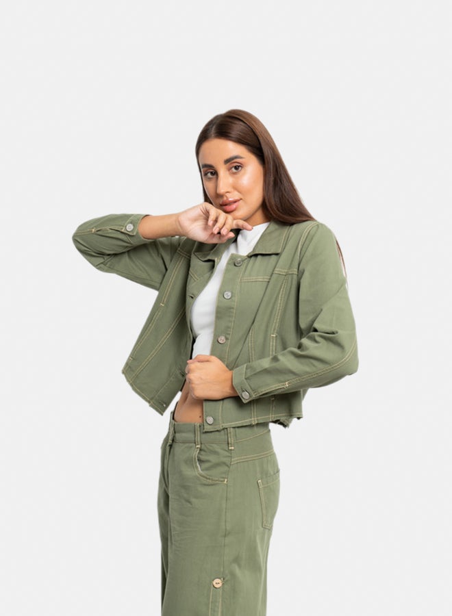 Azul Colored Jeans Gabardine Jacket - Image 1